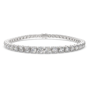 Lysandra Round Cut Diamond Tennis Bracelet Prong Set (6 ctw) - Nivetta